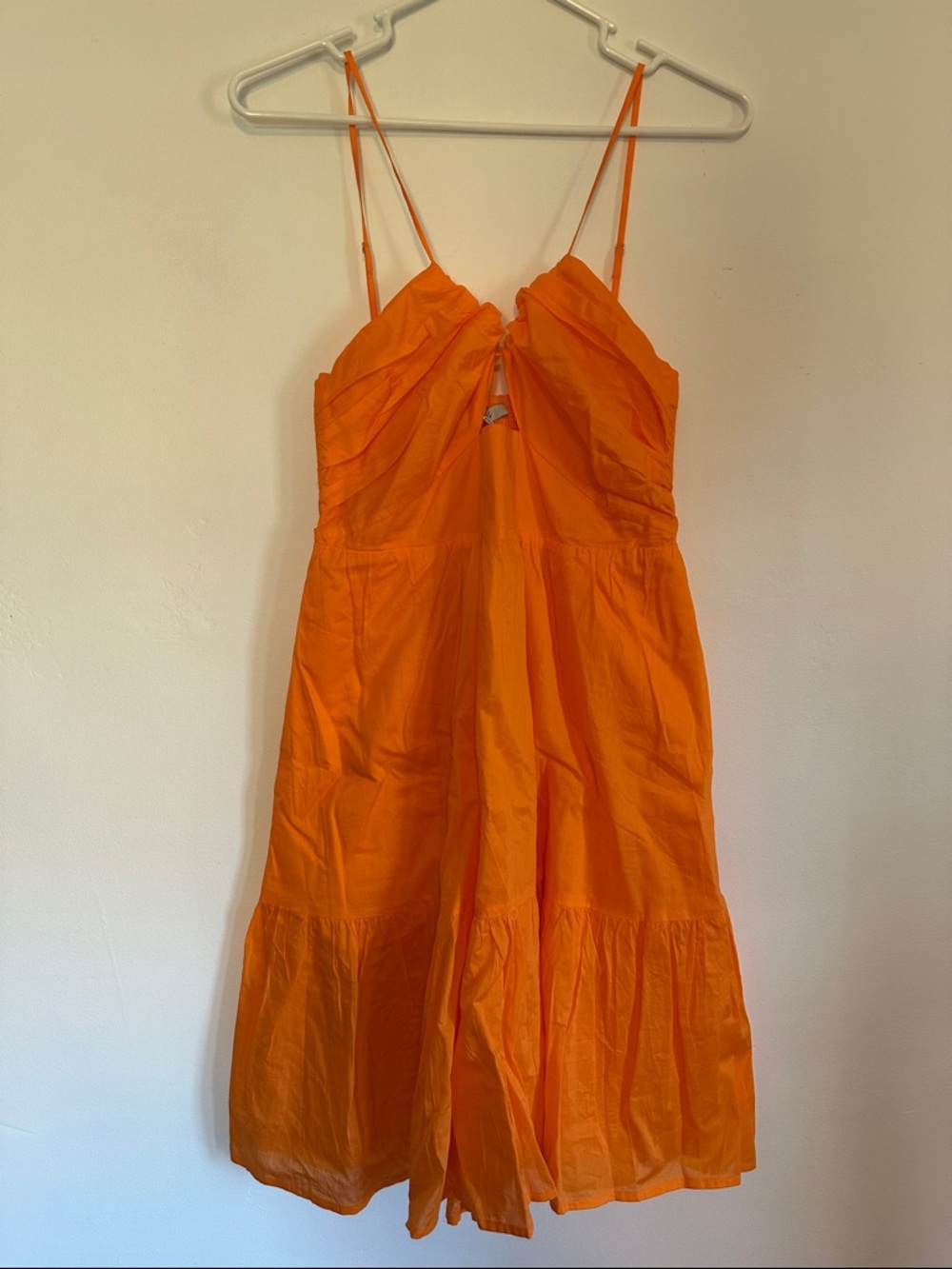 Rails Orange Spaghetti-Strap Mini Dress